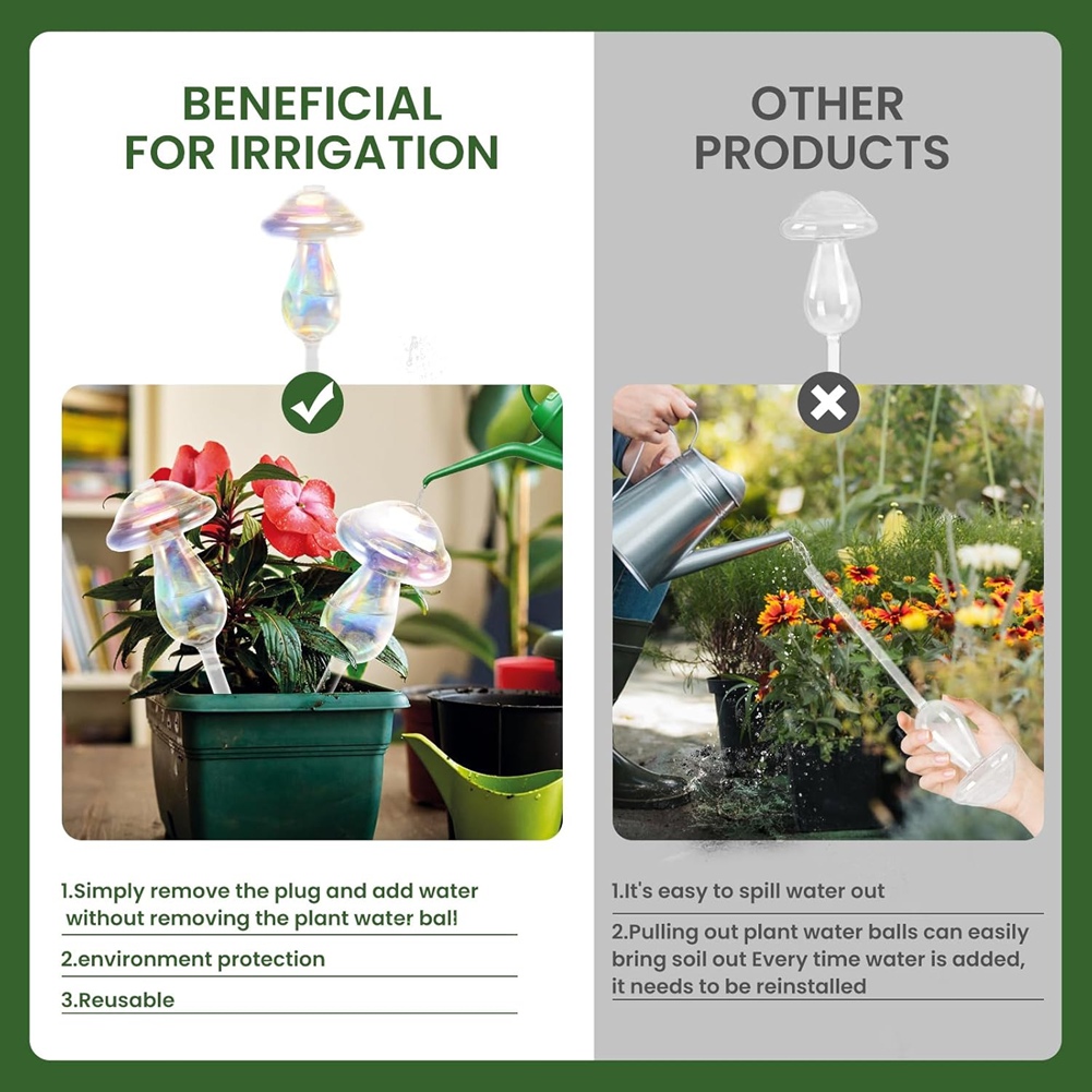 Self Watering Insert - A56K Plant Watering Globes-2pcs Self Watering