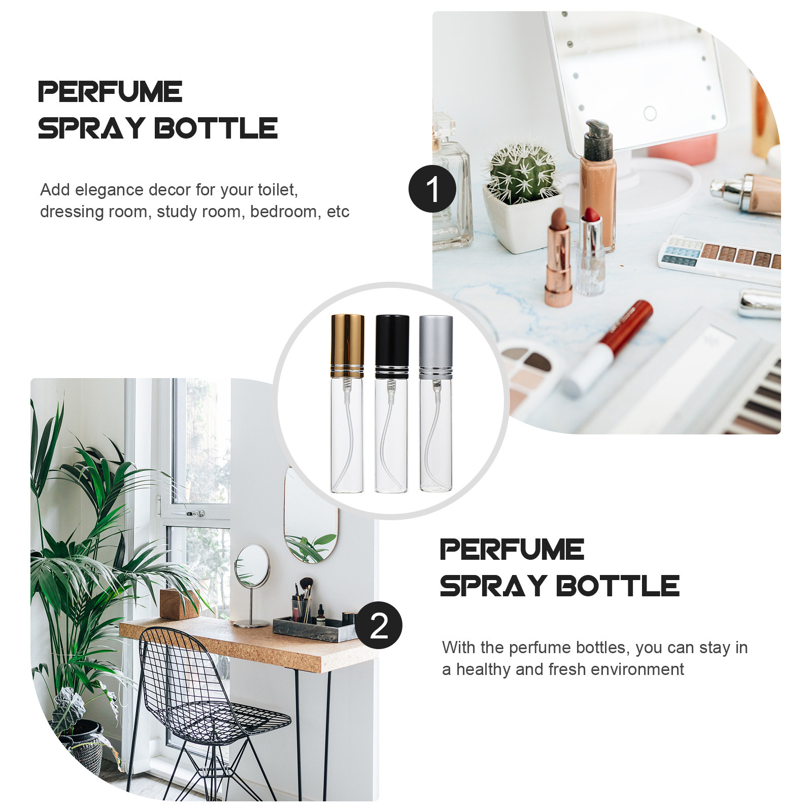 6Pcs Premium Leakproof Portabl - Misting Bottle Fine 评论和价格